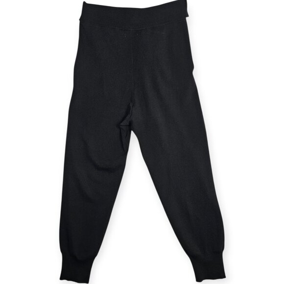 🛍️ LUSH Black Knit Tie-Front Joggers - Women's Medium Black - - Picture 2 of 9